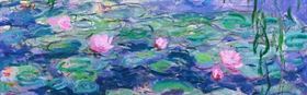 Waterlilies in French impressionist style