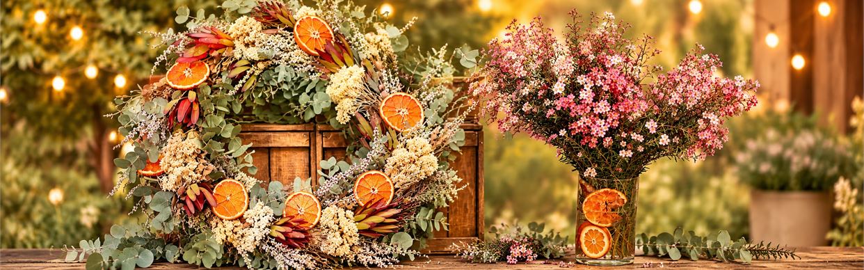 Christmas Wreath with Dried Flowers Workshop