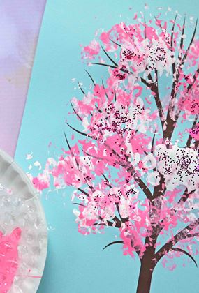 Blossom & Stamp: Cherry Blossom Painting
