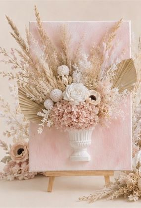 Preserved Flowers in Canvas